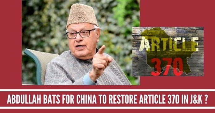 Farooq Abdullah under attack for involving China in Kashmir issue