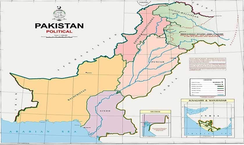 Pakistan’s New, Complete and Beautiful Map